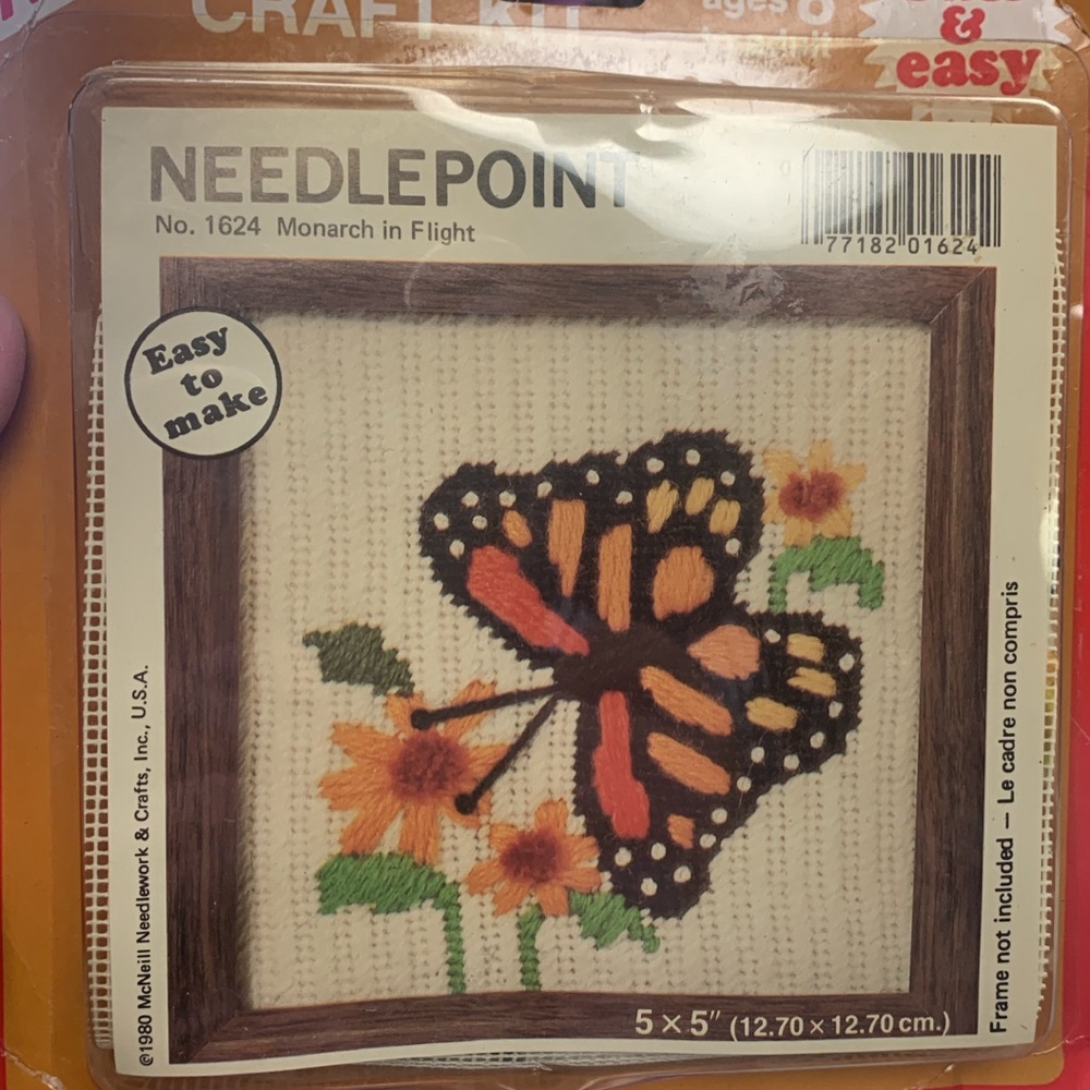 Butterfly Needlepoint Craft Kit